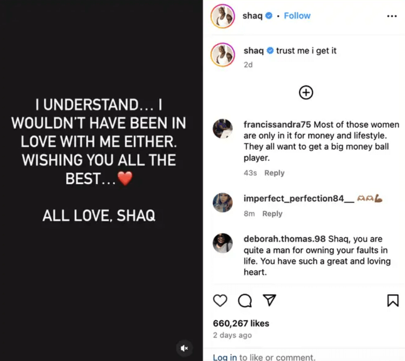 shaq insta post