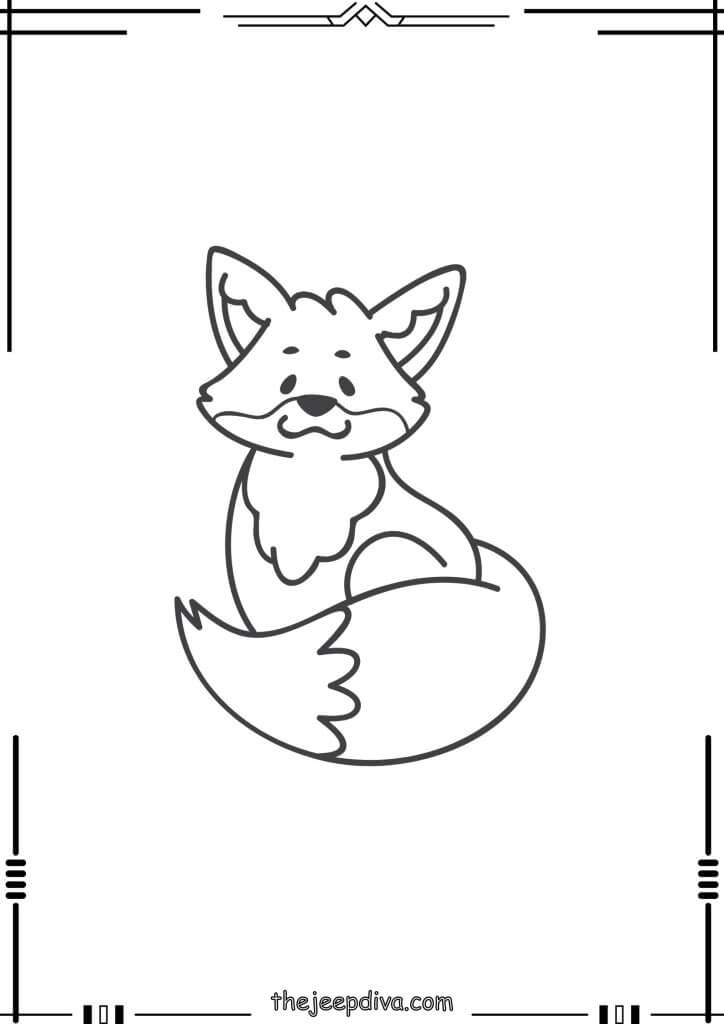 72 Fox Coloring Pages Collection (Free PDF Printables)
