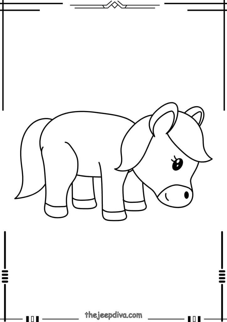 72 Horse Coloring Pages Collection (Free PDF Printables)