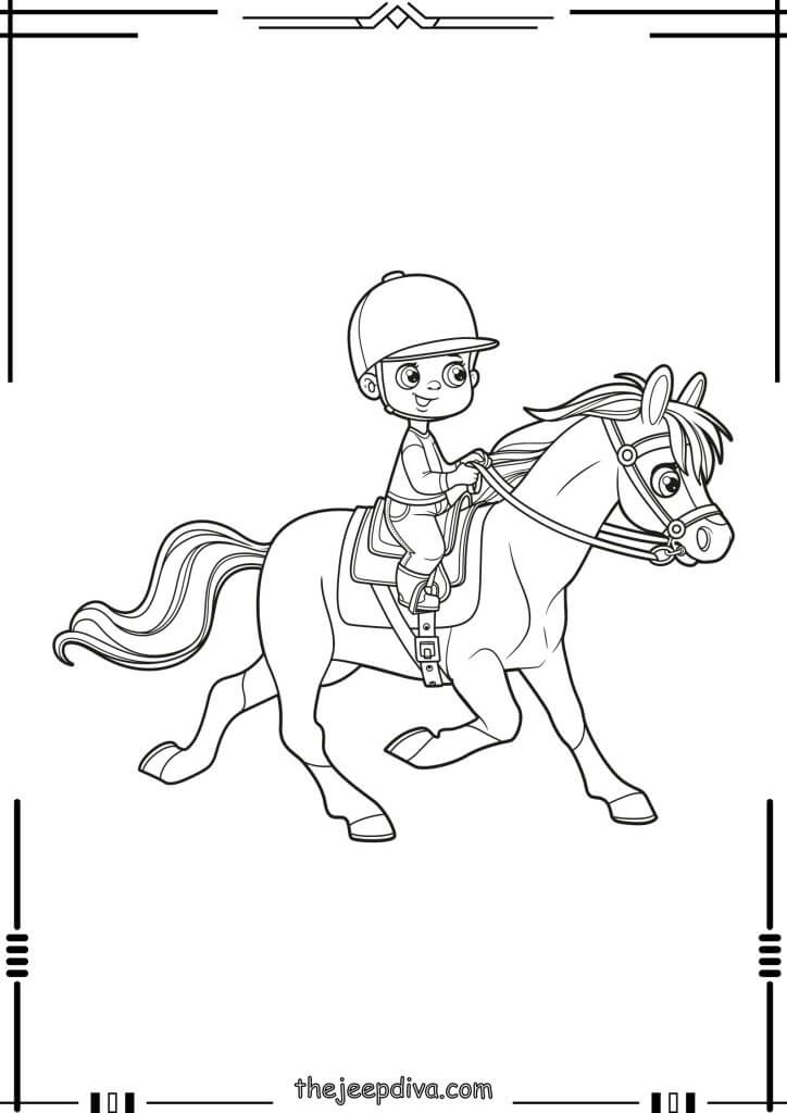 72 Horse Coloring Pages Collection (Free PDF Printables)