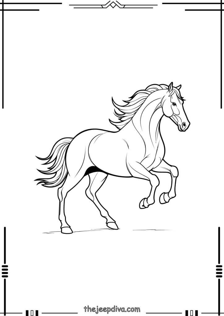 72 Horse Coloring Pages Collection (Free PDF Printables)