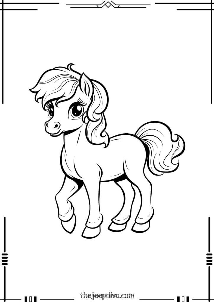 72 Horse Coloring Pages Collection (Free PDF Printables)
