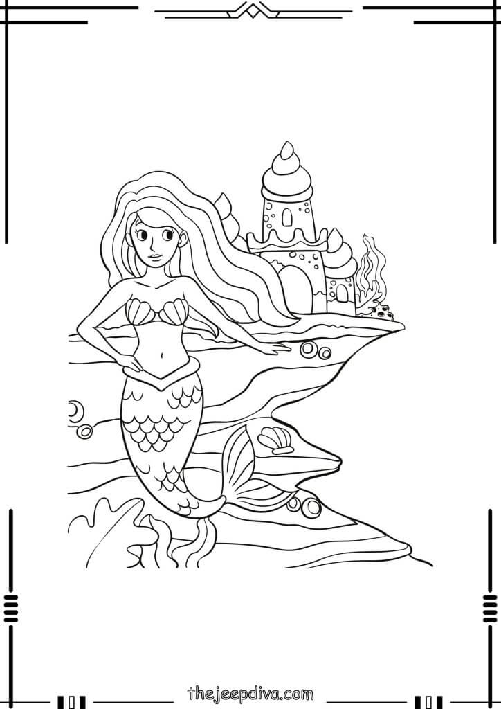 72 Mermaid Coloring Pages Collection (Free PDF Printables)