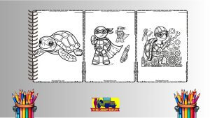 Turtle Colouring Pages Featured Image