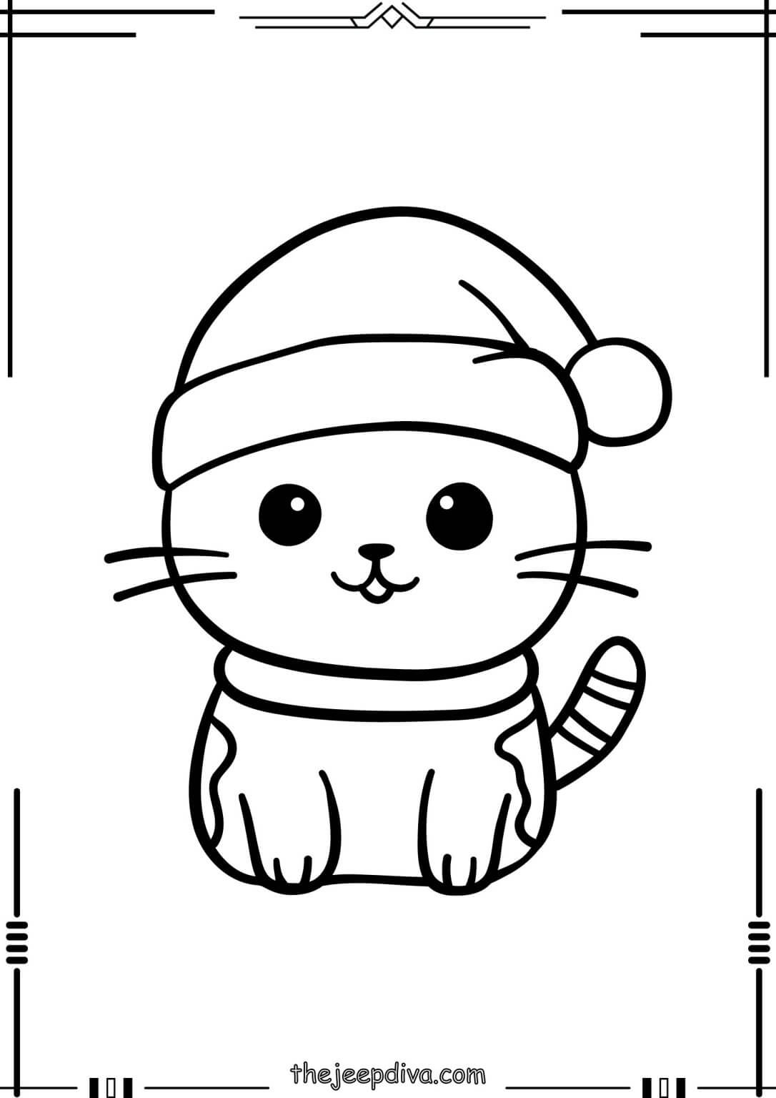 72 Cat Coloring Pages Collection (Free PDF Printables)