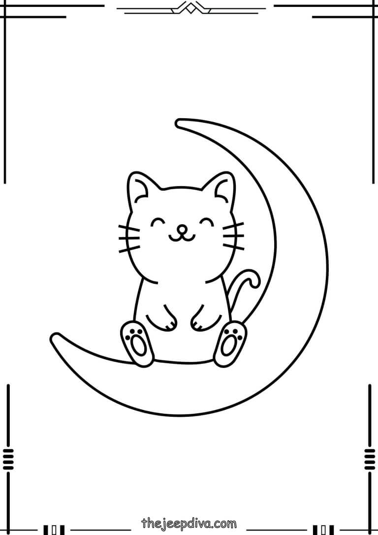 72 Cat Coloring Pages Collection (Free PDF Printables)