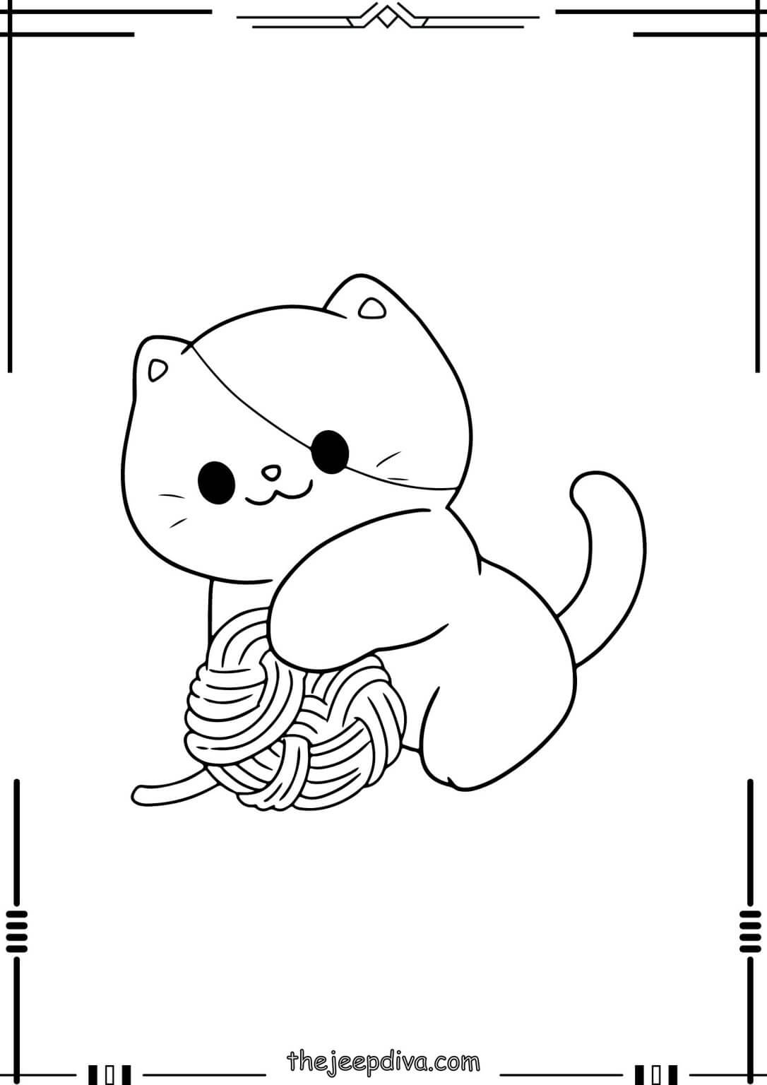 72 Cat Coloring Pages Collection (Free PDF Printables)
