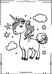 72 Unicorn Coloring Pages Collection (Free PDF Printables)