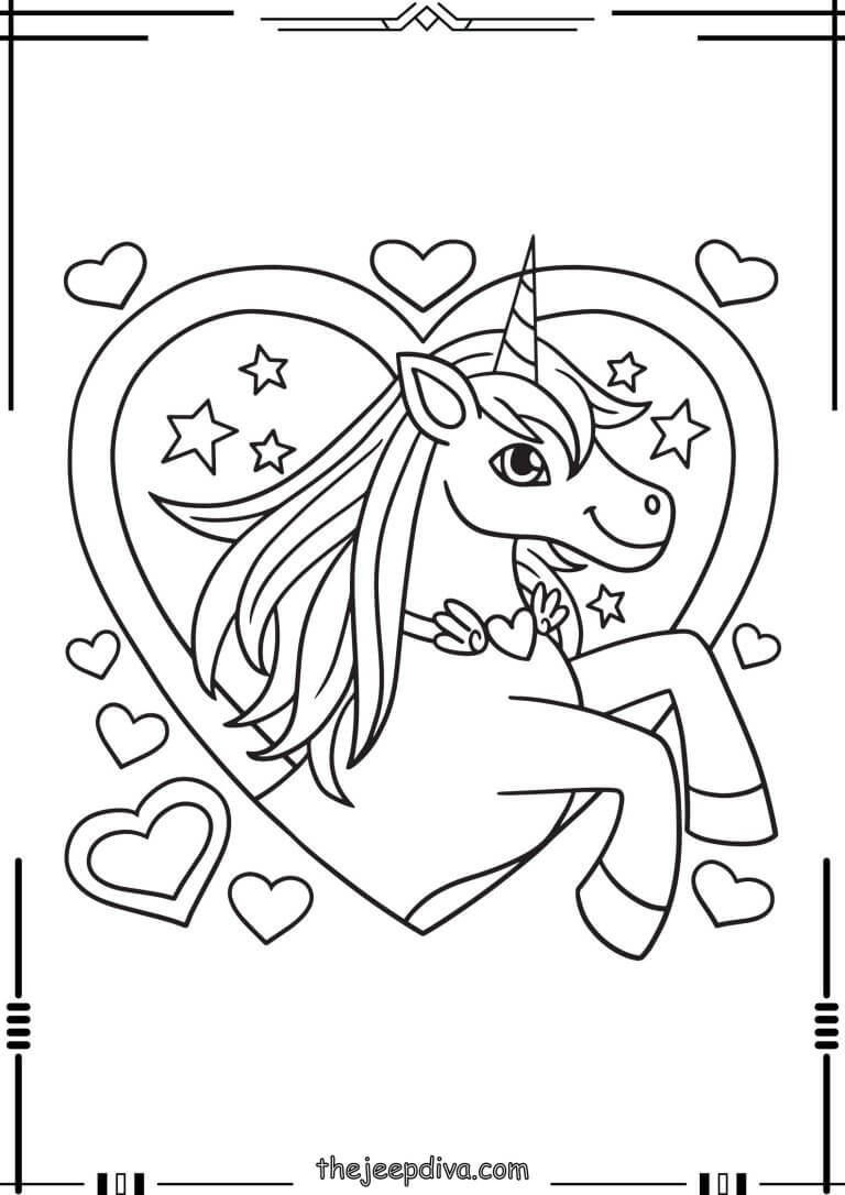 72 Unicorn Coloring Pages Collection (Free PDF Printables)