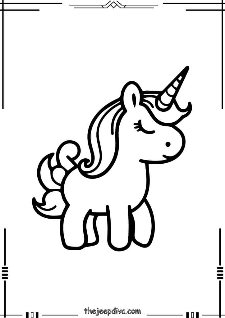72 Unicorn Coloring Pages Collection (Free PDF Printables)