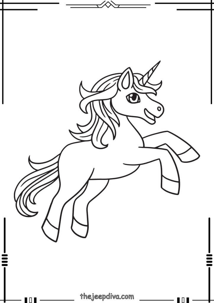 72 Unicorn Coloring Pages Collection (Free PDF Printables)
